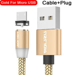 Charging Cable Magnetic Nylon-Braided With LED Indicator