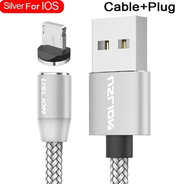 Charging Cable Magnetic Nylon-Braided With LED Indicator