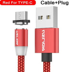Charging Cable Magnetic Nylon-Braided With LED Indicator