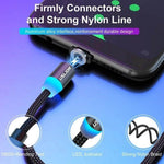 Charging Cable Magnetic Nylon-Braided With LED Indicator