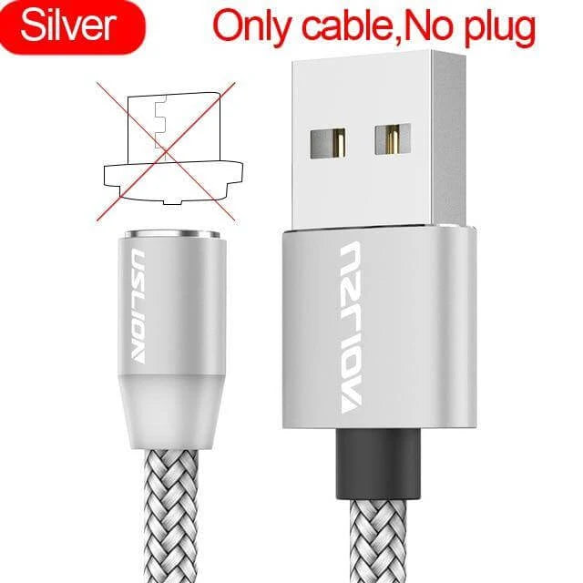 Charging Cable Magnetic Nylon-Braided With LED Indicator