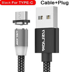 Charging Cable Magnetic Nylon-Braided With LED Indicator