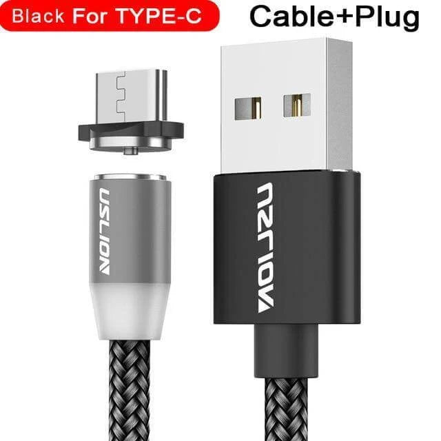 Charging Cable Magnetic Nylon-Braided With LED Indicator