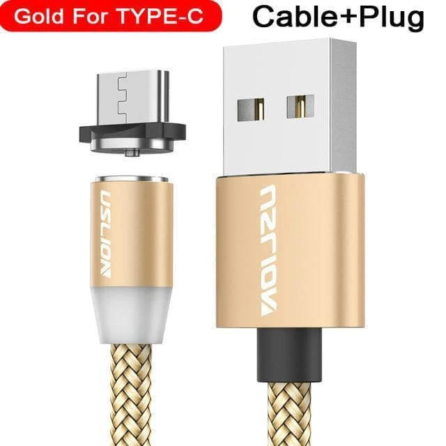 Charging Cable Magnetic Nylon-Braided With LED Indicator