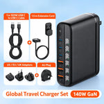 Charging Station Six-Port GaN 140W Power Display