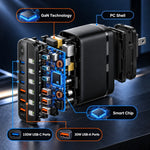 Charging Station Six-Port GaN 140W Power Display