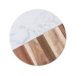 Cheese Board Marble & Wood Handmade Serving Board