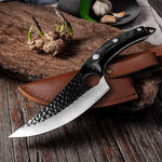 Chef Knife Hand-Forged Stainless Steel Rosewood Handle
