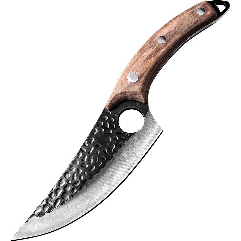 Chef Knife Hand-Forged Stainless Steel Rosewood Handle