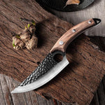 Chef Knife Hand-Forged Stainless Steel Rosewood Handle