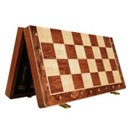 Chess Set Folding Walnut Wood Complete Piece Set