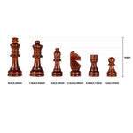 Chess Set Solid Wood Folding Board with Storage