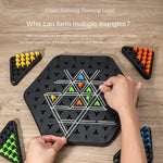 Chess Set Wood Pieces & Rubber Bands Portable