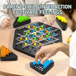 Chess Set Wood Pieces & Rubber Bands Portable
