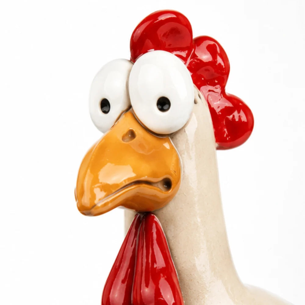 Chicken Garden Decor Hand-Painted Resin Dangling Legs