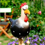 Chicken Garden Decor Hand-Painted Resin Dangling Legs