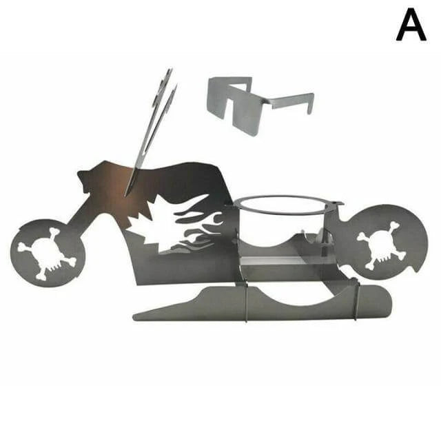 Chicken Roasting Stand Stainless Steel Motorcycle Design For Grill & Oven