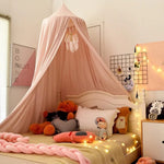 Children’s Bed Canopy Breathable Polyester-Cotton Blend Ceiling Mounting Kit Included