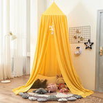 Children’s Bed Canopy Breathable Polyester-Cotton Blend Ceiling Mounting Kit Included