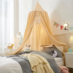 Children’s Bed Canopy Breathable Polyester-Cotton Blend Ceiling Mounting Kit Included