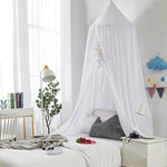 Children’s Bed Canopy Breathable Polyester-Cotton Blend Ceiling Mounting Kit Included