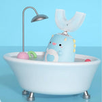 Children’s Electric Toothbrush 360° Cleaning Dinosaur Design Silicone