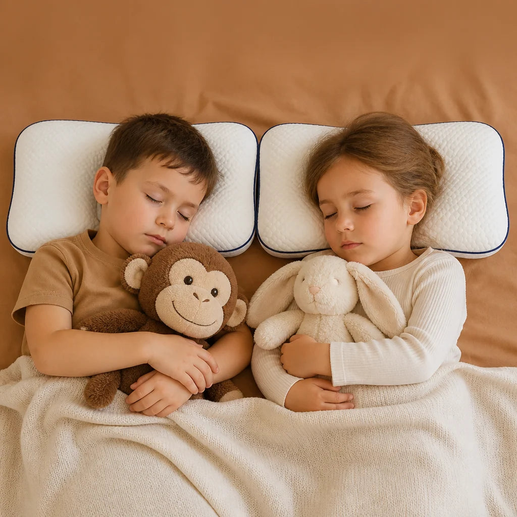 Children’s Pillow Memory Foam Ergonomic Neck Support & Breathable Surface