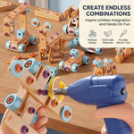 Children’s Tool Set Electric Drill 126-Piece Building Kit