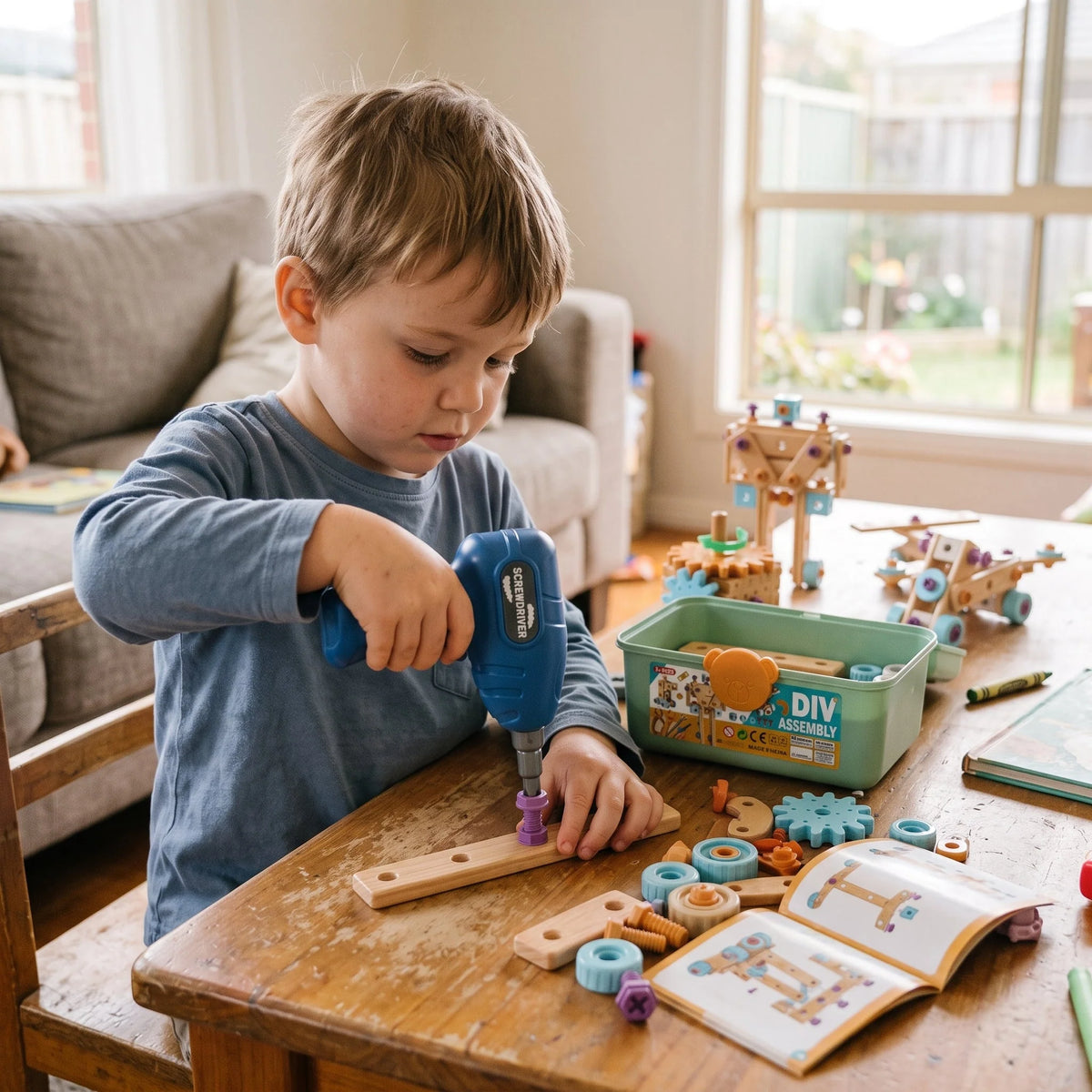 Children’s Tool Set Electric Drill 126-Piece Building Kit