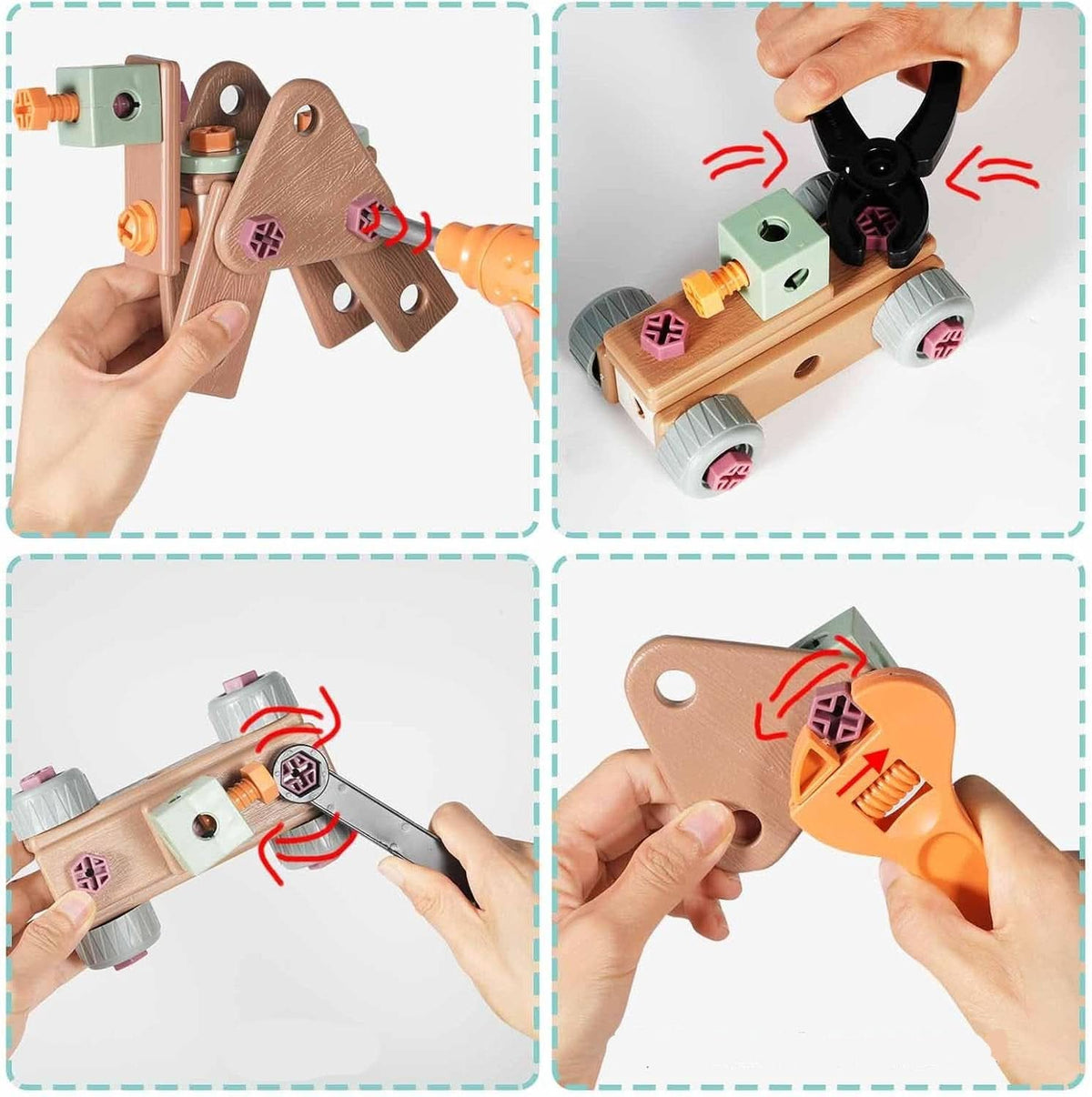 Children’s Tool Set Pretend-Play Building Tools ABS Plastic