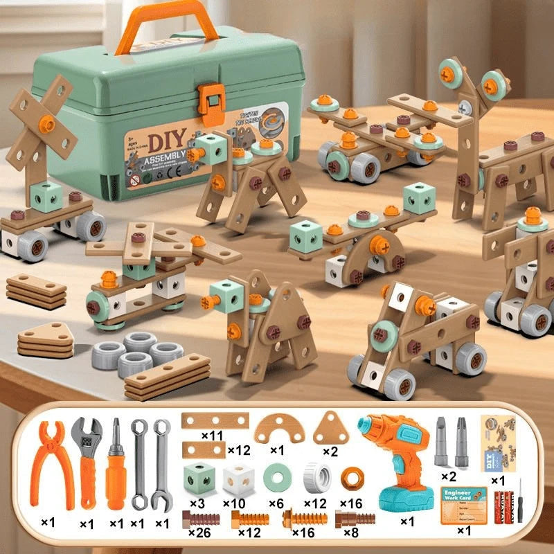 Children’s Tool Set Pretend-Play Building Tools ABS Plastic