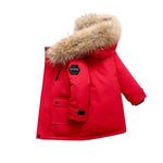 Children’s Winter Coat Thick Padded Fur Trim
