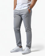Chino Trousers Slim Fit Tapered Leg Light Stretch Fabric