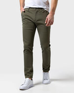 Chino Trousers Slim Fit Tapered Leg Light Stretch Fabric