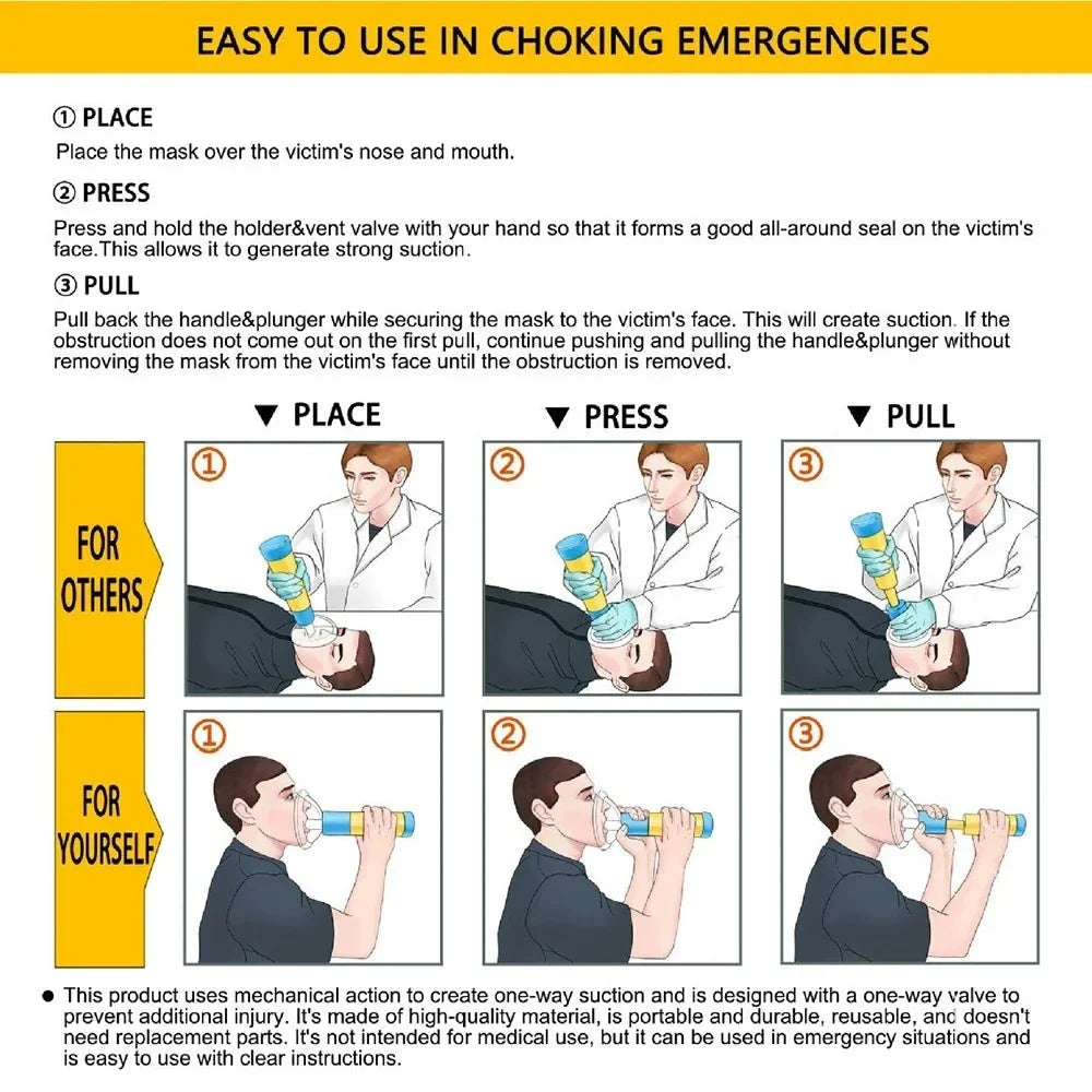 Choking Rescue Kit Portable For Adults & Children
