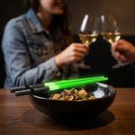 Chopsticks Set Built-In LED Lighting Reusable ABS 10.24 Inch