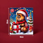 Christmas Advent Calendar Capybara Figures 24-Day Countdown