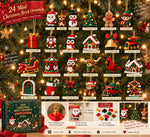 Christmas Advent Calendar Mini Brick Ornaments Set of 24