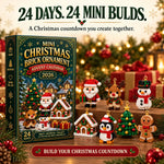 Christmas Advent Calendar Mini Brick Ornaments Set of 24