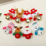 Christmas Bell Ornament Santa Motif Durable Color-Retentive Finish