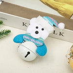 Christmas Bell Ornament Santa Motif Durable Color-Retentive Finish