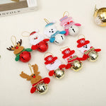 Christmas Bell Ornament Santa Motif Durable Color-Retentive Finish