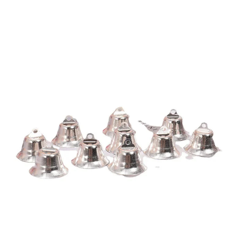 Christmas Bells Polished Gold With Hanging Loop