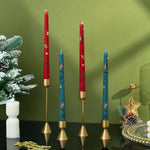 Christmas Candle Festive Motifs & Assorted Colors