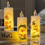 Christmas Candle Flameless LED Safe For Kids & Pets