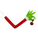 Christmas Centerpiece Plush Green Faux Fur Hand