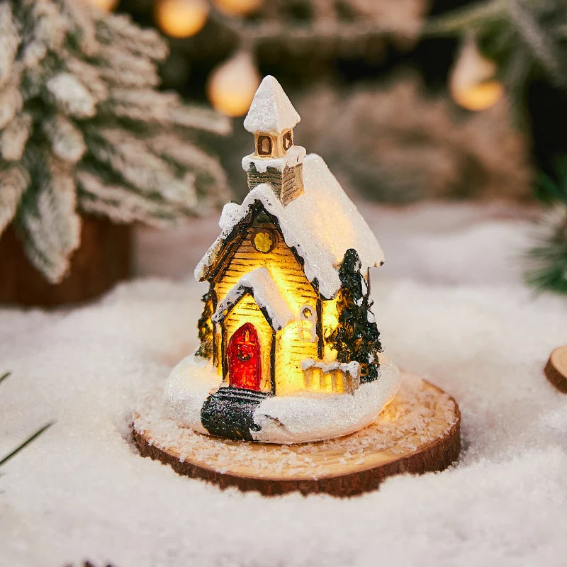 Christmas Decoration Figure LED-Lit Weatherproof Polyresin
