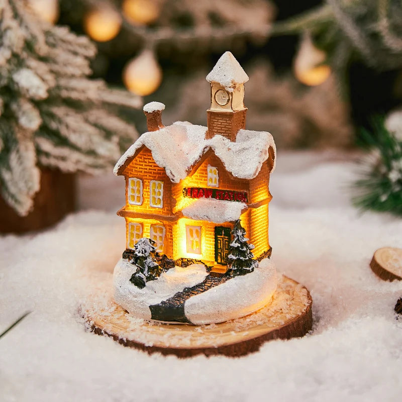 Christmas Decoration Figure LED-Lit Weatherproof Polyresin