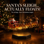 Christmas Decoration Magnetic Levitation Four-Reindeer Sleigh Illuminated Base