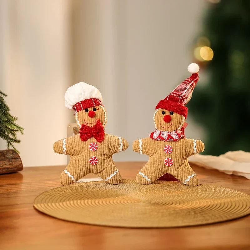 Christmas Decoration Plush Gingerbread No Assembly